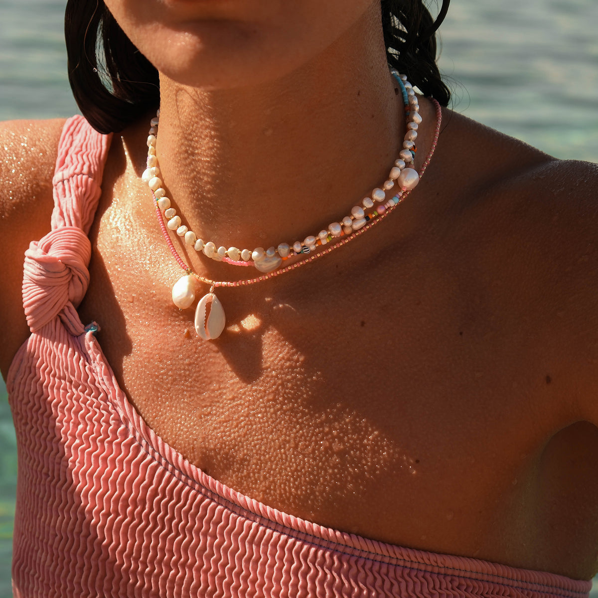 Amelia Necklace - Pink