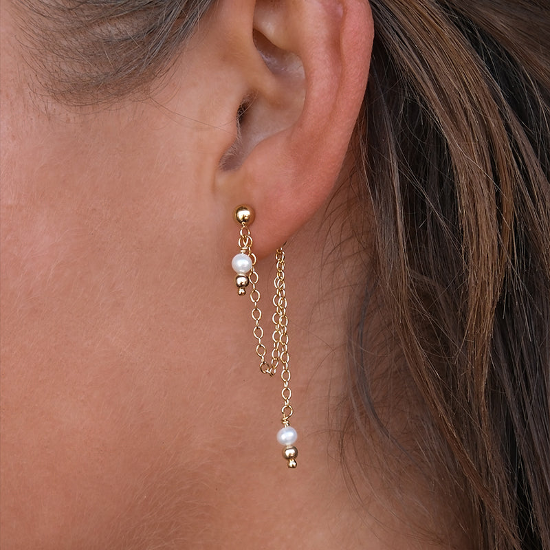 Zola Earrings - Pearl