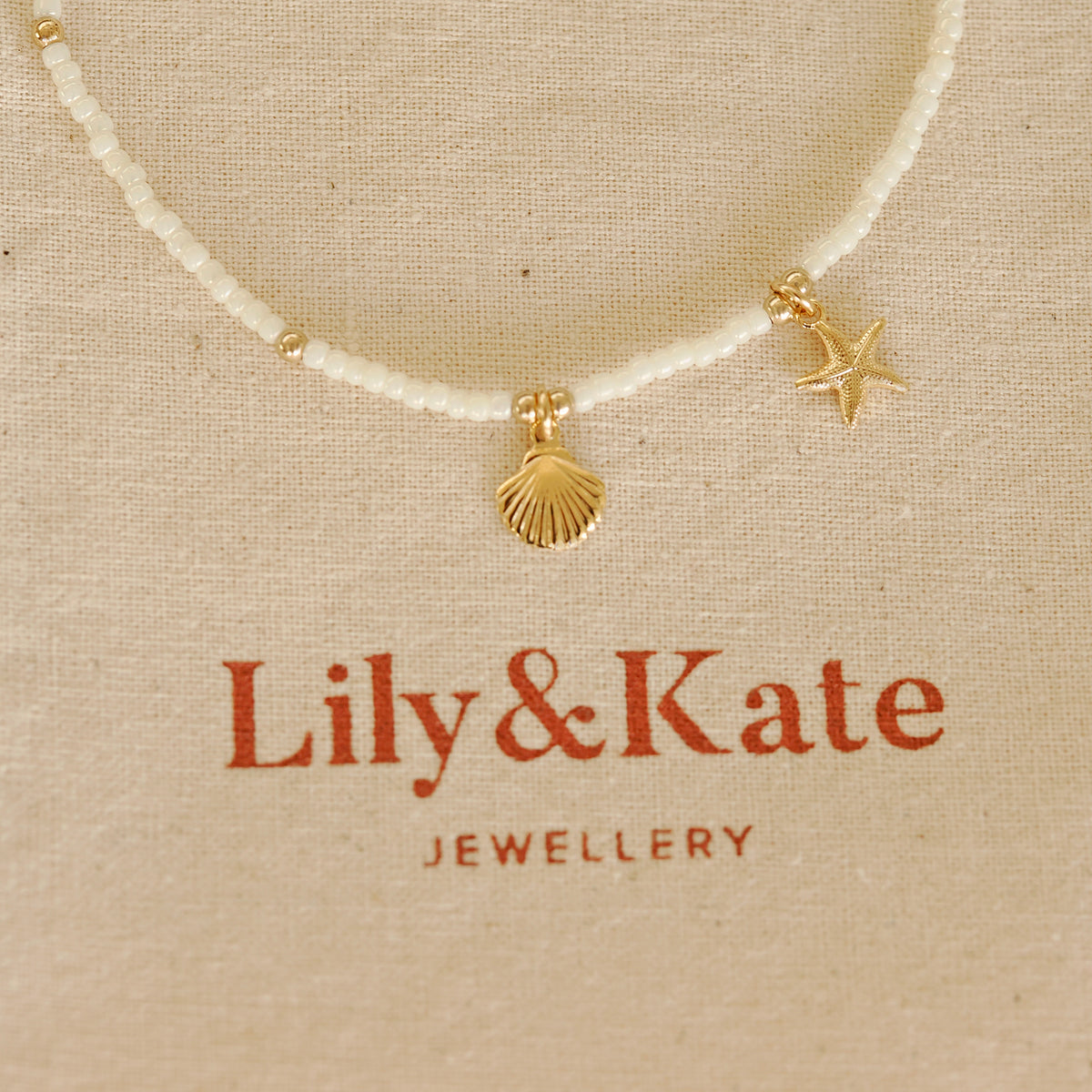 Summer Anklet - Pearl White